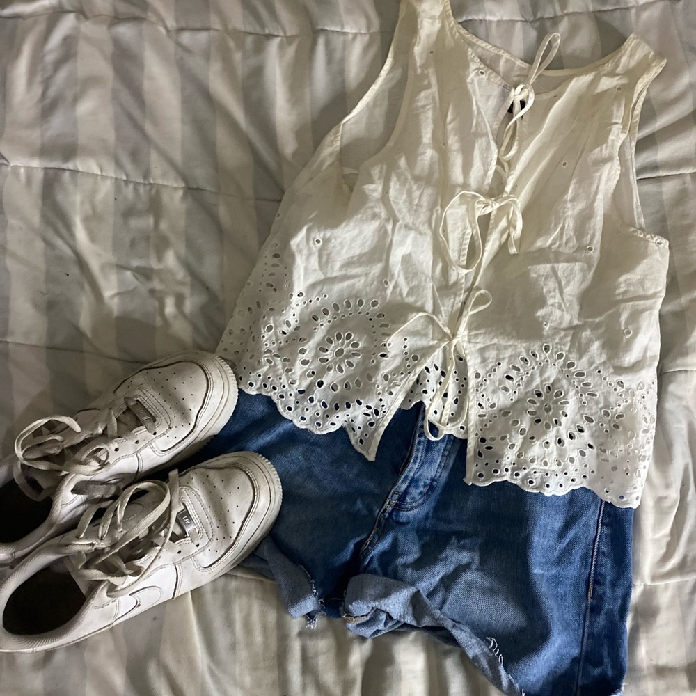 White Crop Top